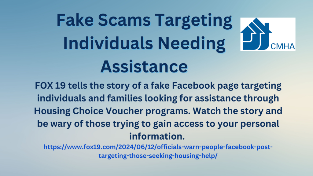 Fake scam web graphic