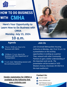 How to Do Business with CMHA July