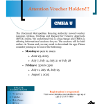 Voucher Holders - CMHA U events for online service to assist