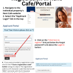Rent Cafe sign up directions for applicants and residents